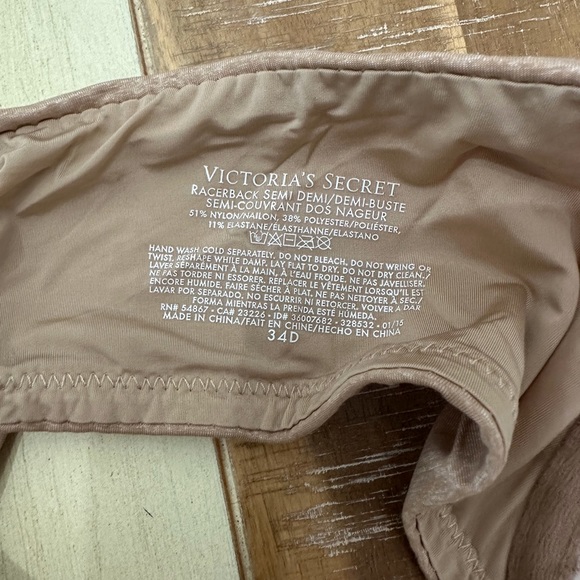 Victorias Secret racerback demi bra 34D - Picture 4 of 4